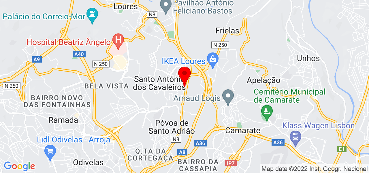 Teresa Martins - Lisboa - Loures - Mapa