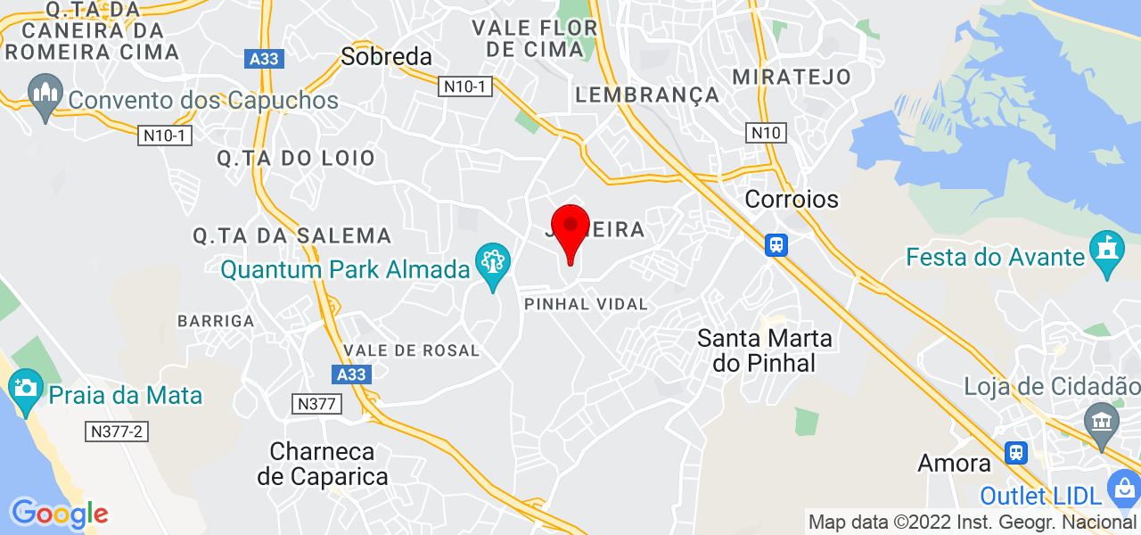 Rog&eacute;rio Jesus - Setúbal - Almada - Mapa