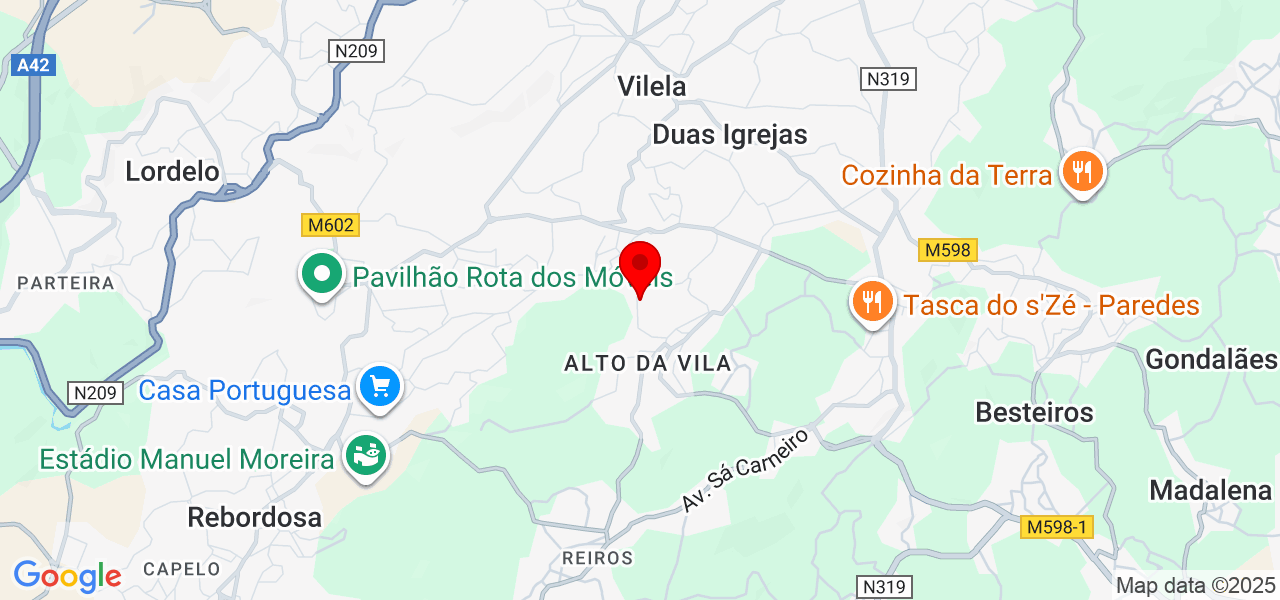 Valdemar Sousa - Porto - Paredes - Mapa