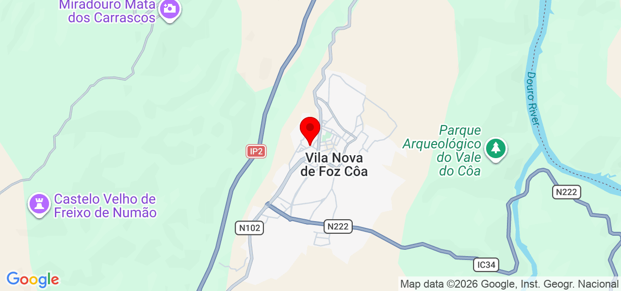 Matias - Guarda - Vila Nova de Foz Côa - Map