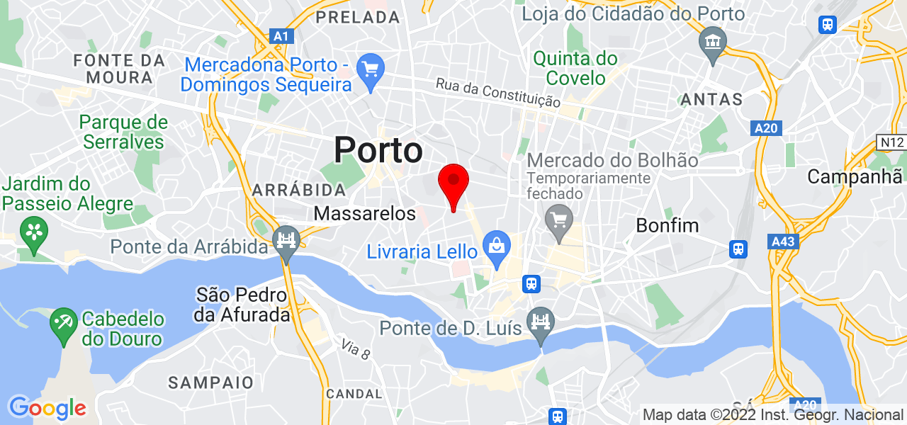 Tomasia - Porto - Porto - Mapa