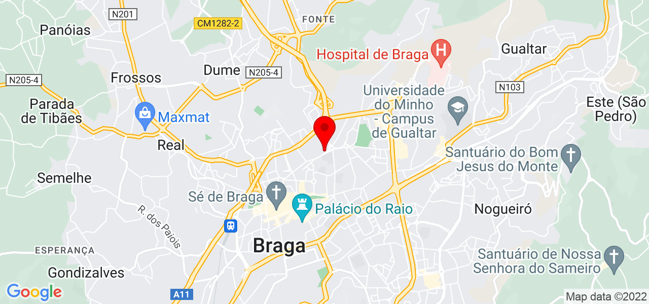 Aline - Braga - Braga - Mapa
