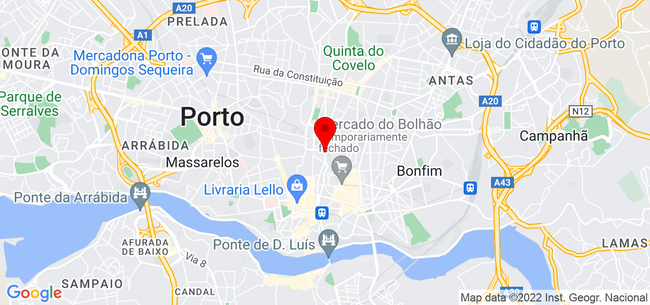 Janete Ferreira - Porto - Porto - Mapa