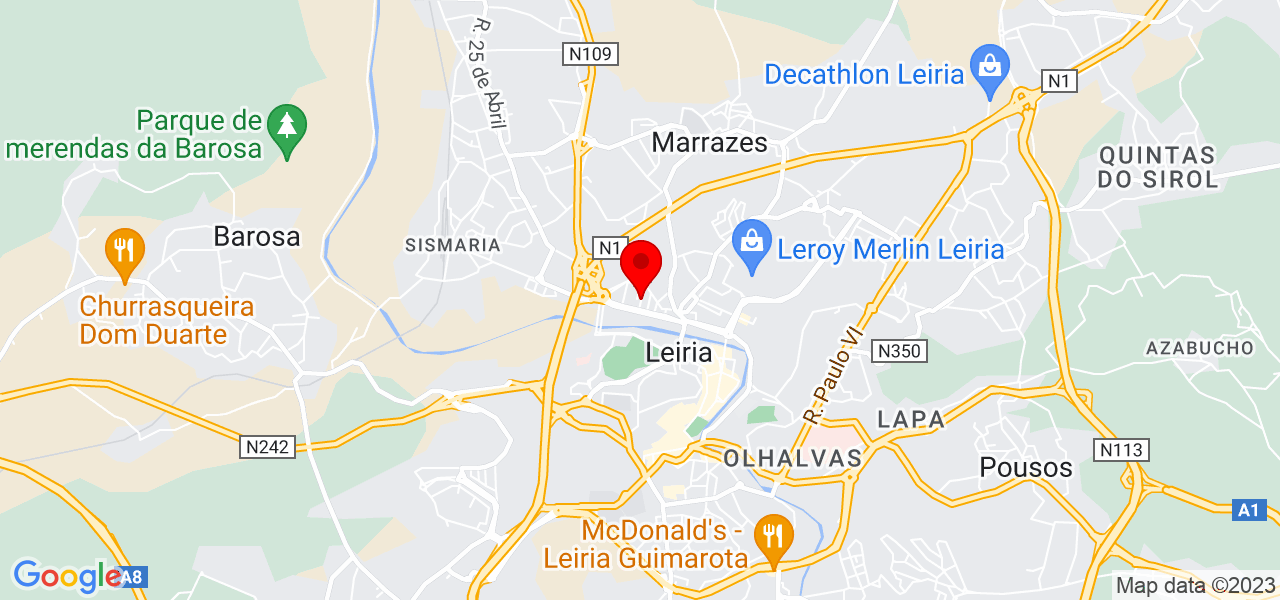 Dayse Ramalho - Leiria - Leiria - Mapa