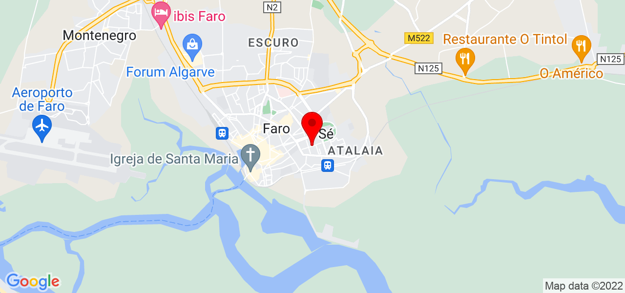 Joana Est&ecirc;v&atilde;o - Faro - Faro - Mapa