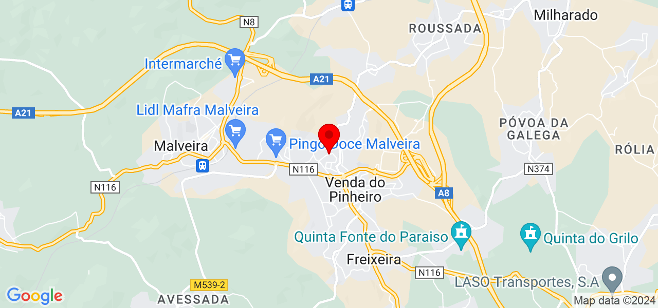 Aconselhamento/Terapeuta - Lisboa - Mafra - Mapa