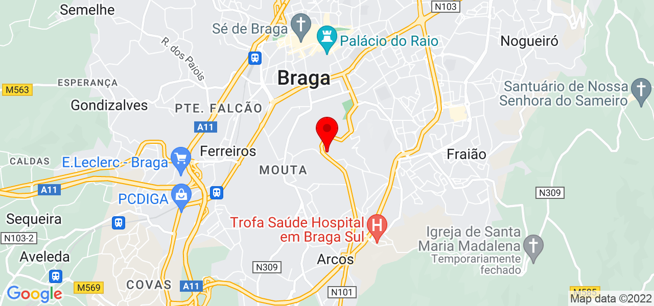 Ibraima Li - Braga - Braga - Mapa
