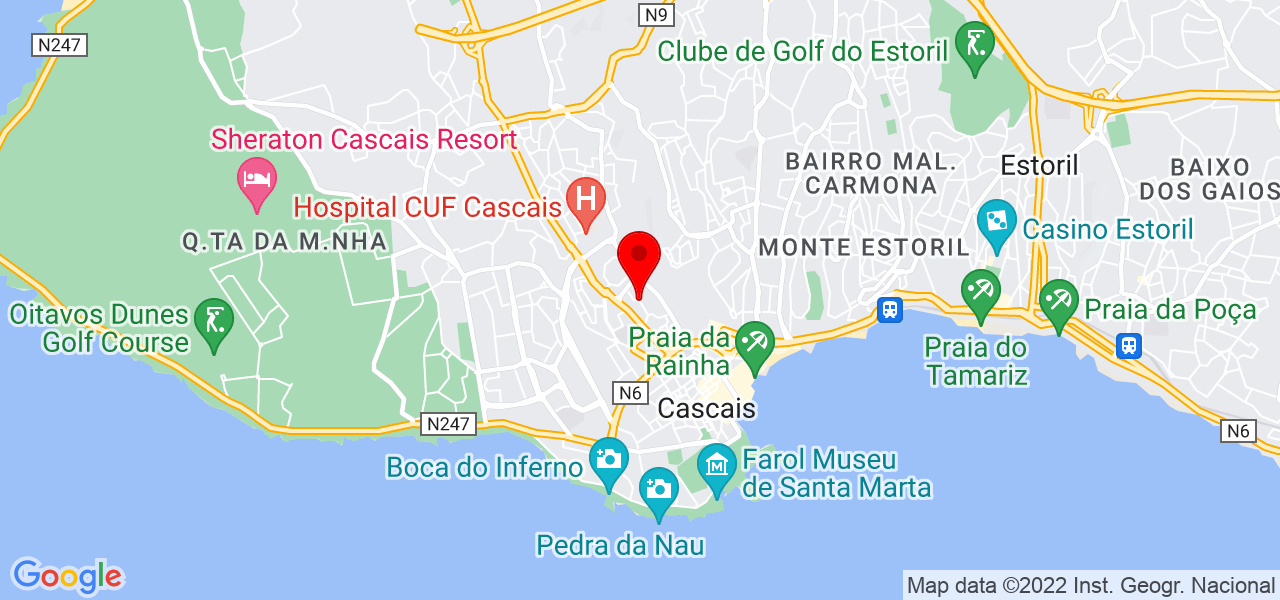 Marta N&eacute;voa - Lisboa - Cascais - Mapa