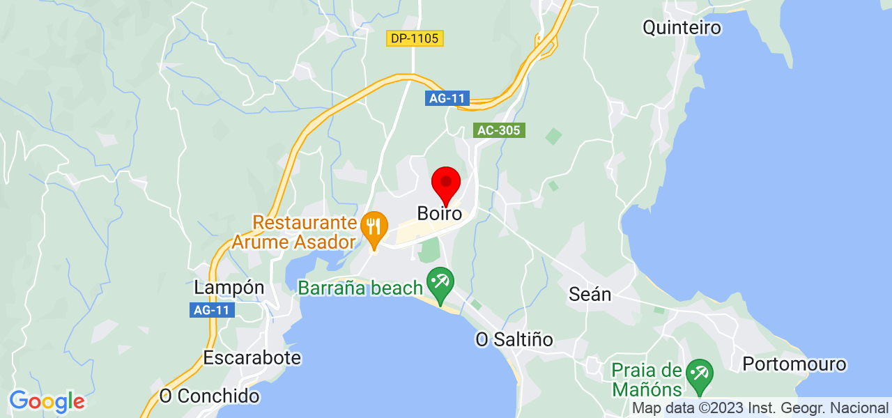 Marina Rodr&iacute;guez - Galicia - Boiro - Mapa