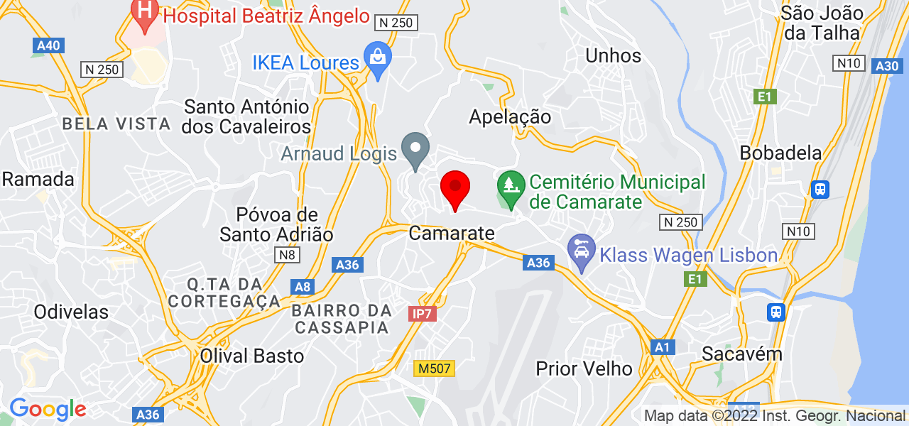 Amadeu Sampaio - Lisboa - Loures - Map