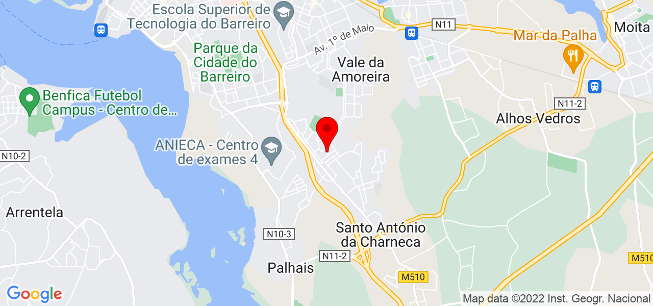 Gecileyne - Setúbal - Barreiro - Karte