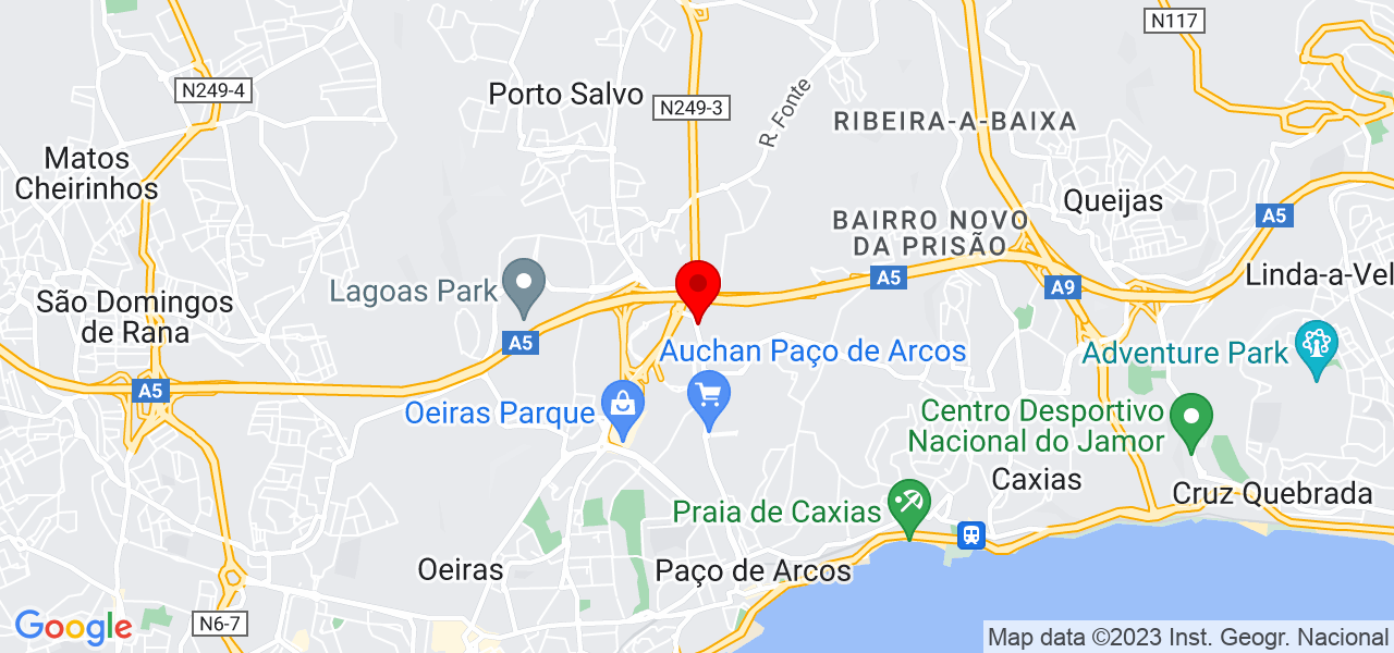 Jos&eacute; Massagista - Lisboa - Oeiras - Mapa