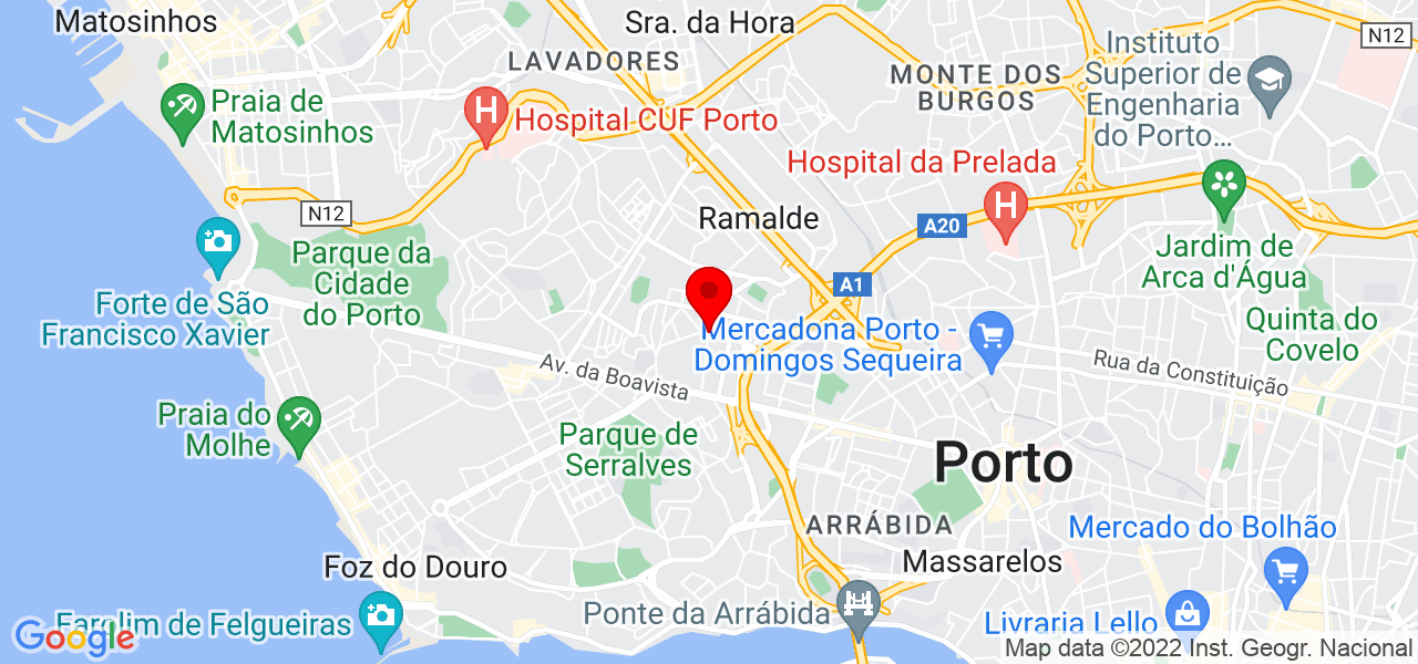 Bibi Canofre - Porto - Porto - Mapa
