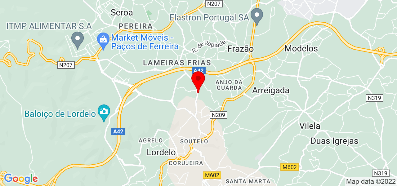 AFM Indústria de Mobiliário - Porto - Paredes - Carte