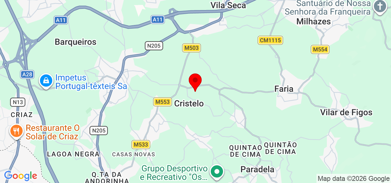 Essência verde - Braga - Barcelos - Mapa
