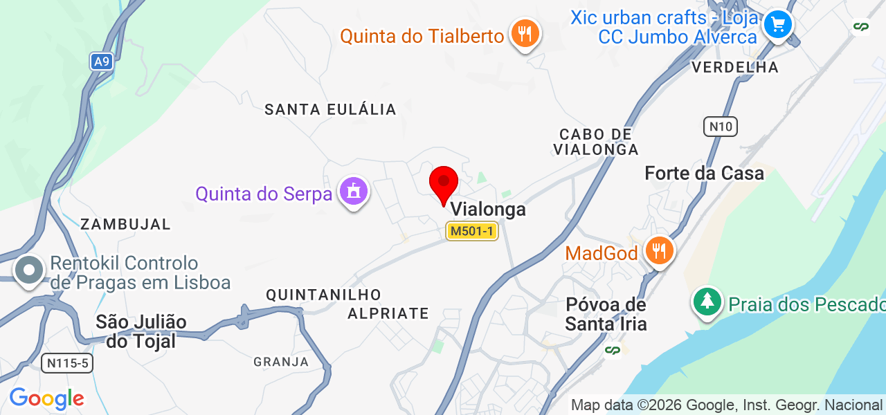 Cibele - Lisboa - Vila Franca de Xira - Karte