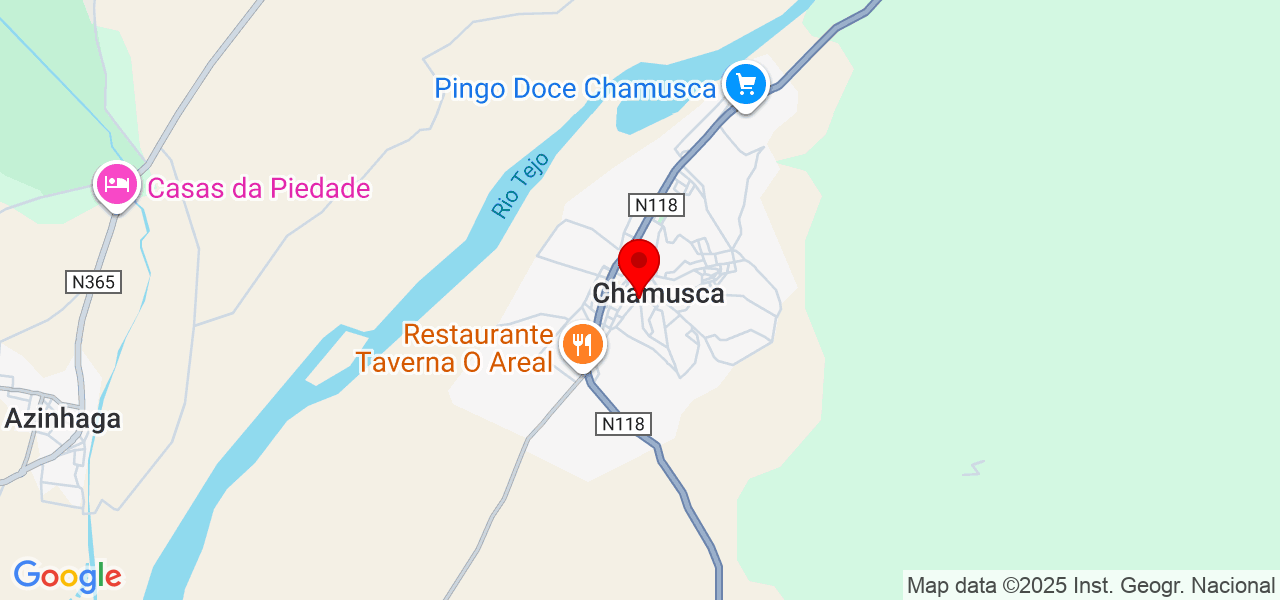 Nádia Rodrigues - Santarém - Chamusca - Mapa