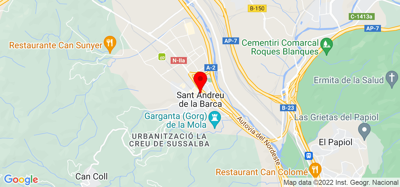 Javier - Cataluña - Sant Andreu de la Barca - Mapa