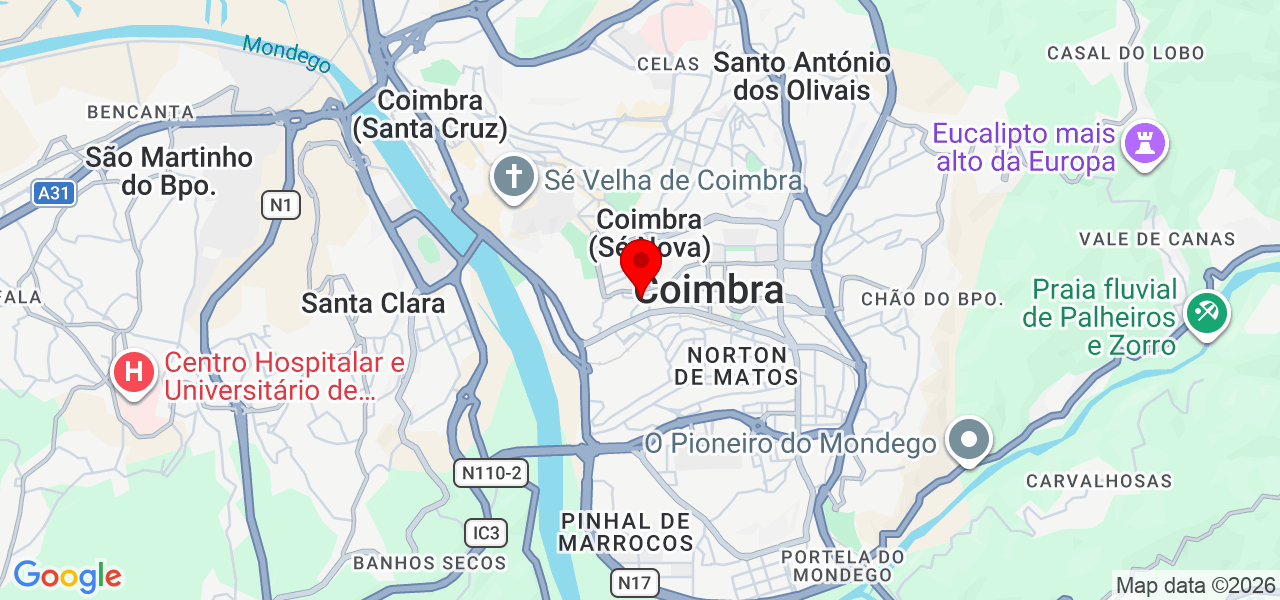 Luzineide Gabriel - Coimbra - Coimbra - Mapa