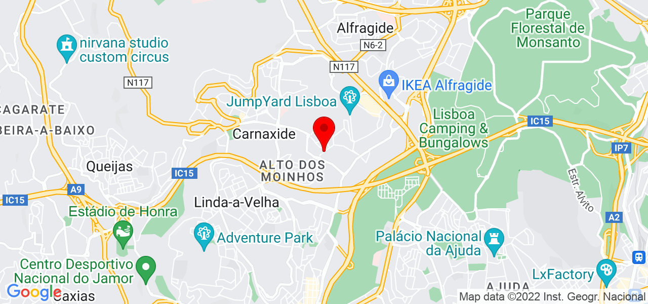 Andr&eacute; Gaspar - Lisboa - Oeiras - Mapa