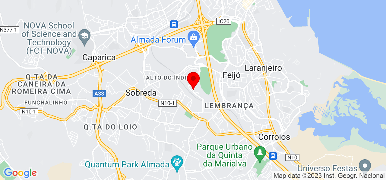 Janete martins - Setúbal - Almada - Mapa