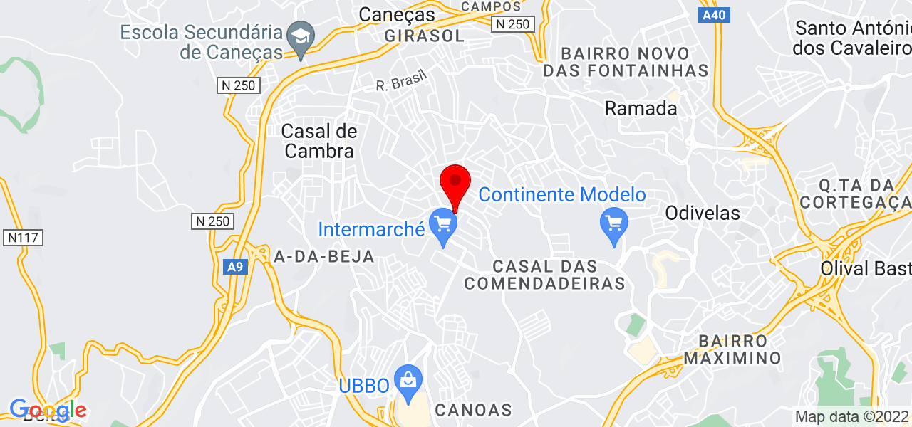 Ana Mesquita - Lisboa - Odivelas - Mapa
