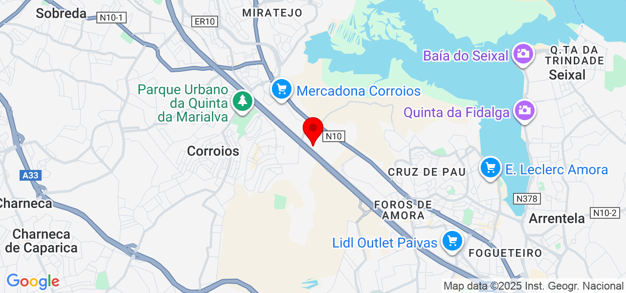 Jonathan lima - Setúbal - Seixal - Mapa