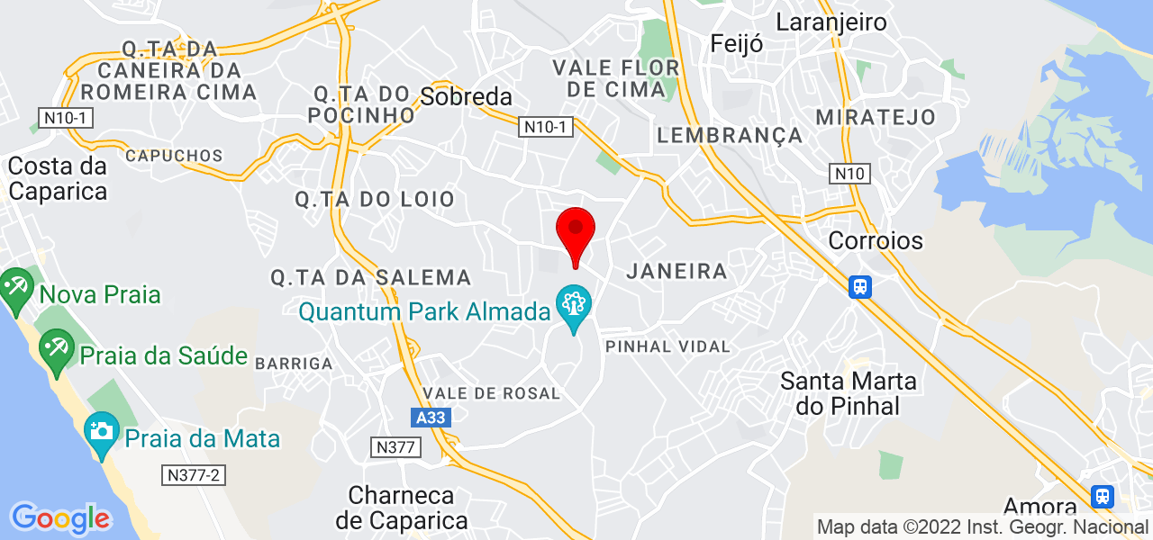 Tiago - Setúbal - Almada - Mapa