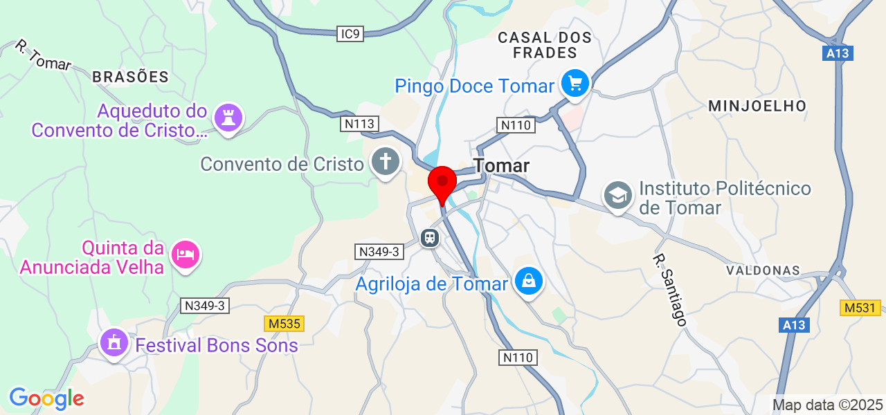 Fernando Pereira - Santarém - Tomar - Karte