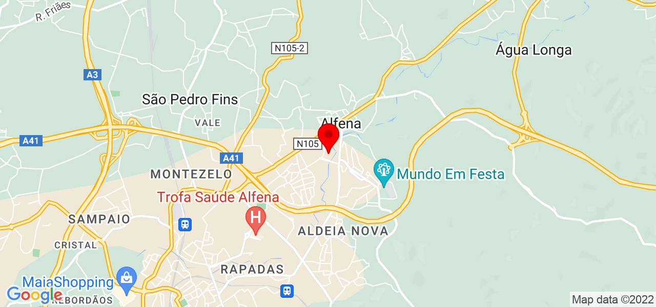 António Rocha - Porto - Valongo - Mapa