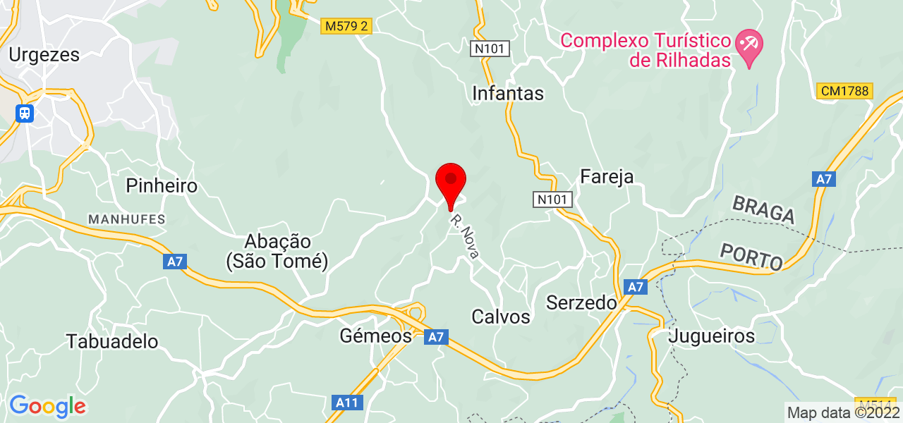 Ana Fernandes - Braga - Guimarães - Mapa