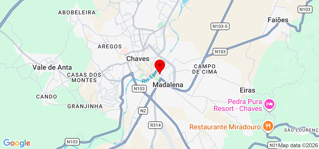 MD BEAUTY MAKE UP - Vila Real - Chaves - Mapa