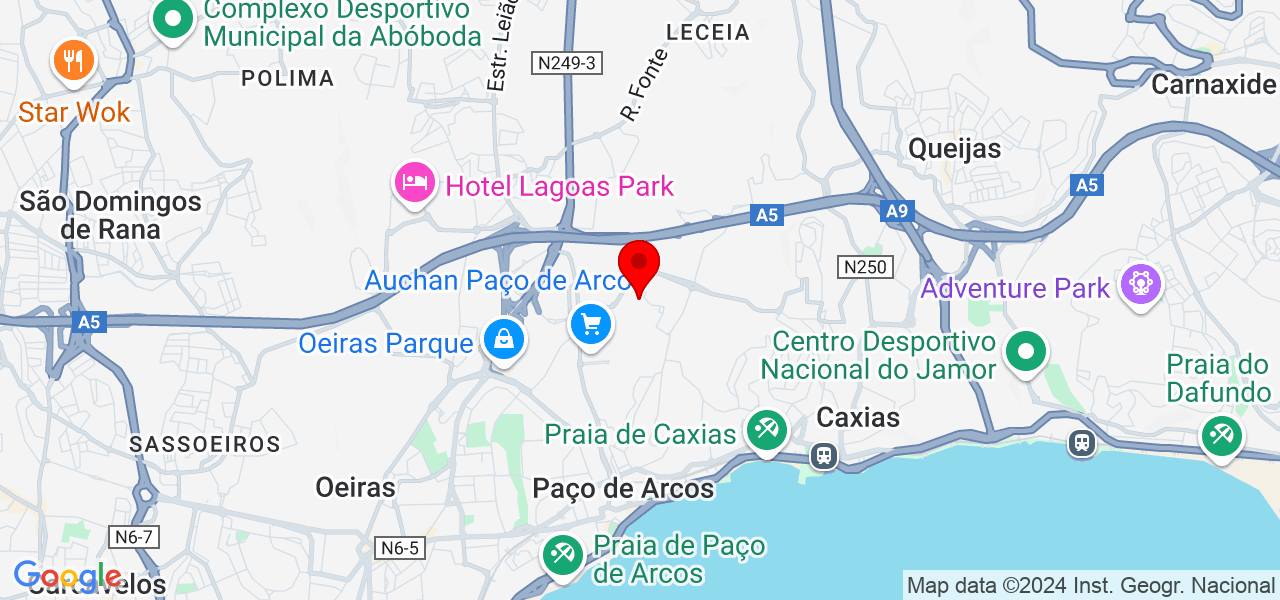 Rui Carlos Pereira - Lisboa - Oeiras - Map
