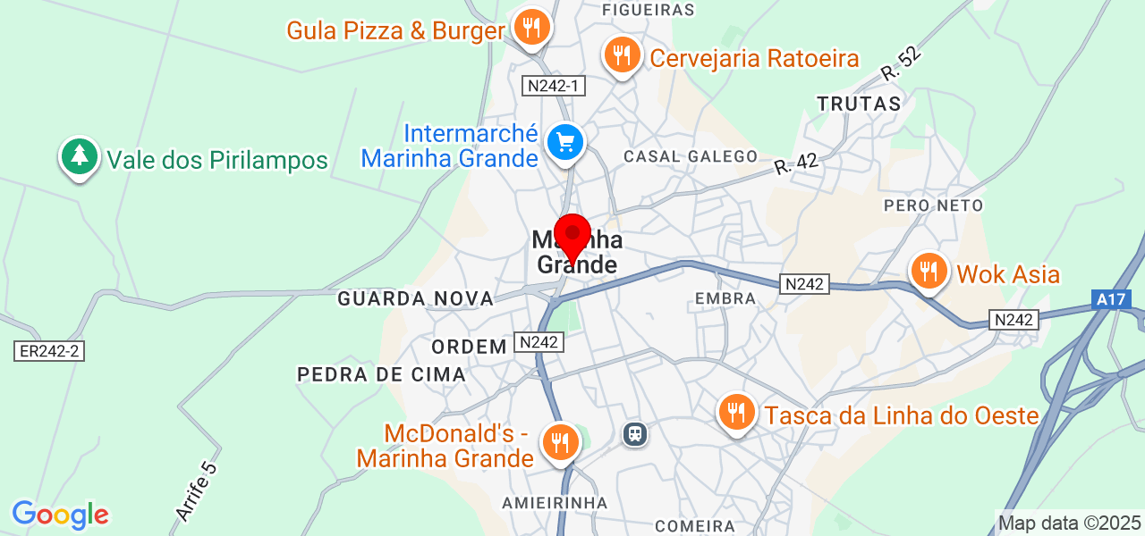 Olga - Leiria - Marinha Grande - Mapa