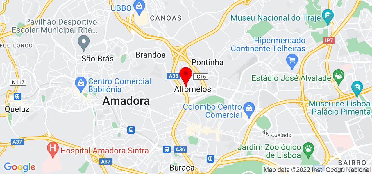 Sofia Almeida - Lisboa - Amadora - Mapa