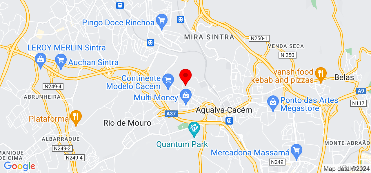 Rute Vasco - Lisboa - Sintra - Map