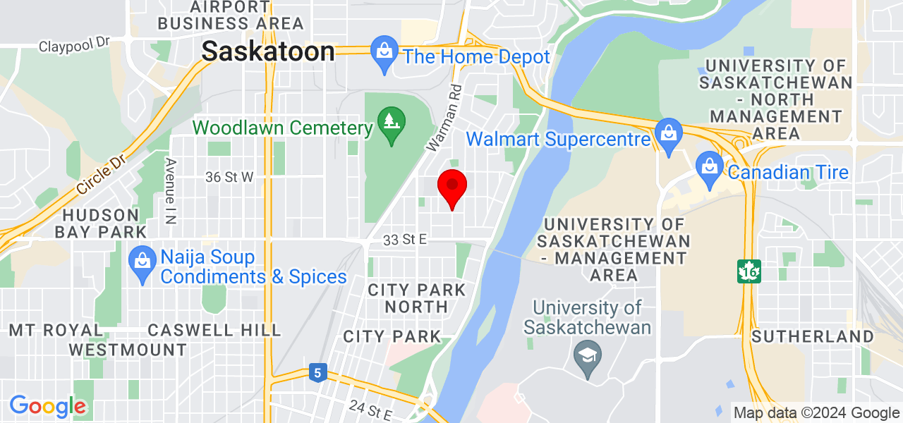 Waves Tiling - Saskatchewan - Saskatoon - Map
