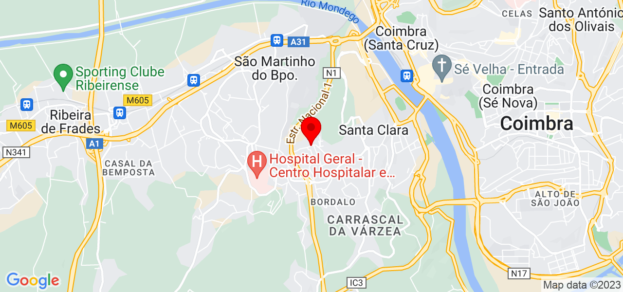 Francisco Cruz Contabilista Certificado - Coimbra - Coimbra - Map