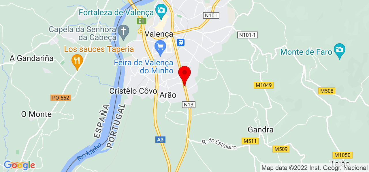 Potência Expressiva - Viana do Castelo - Valença - Map