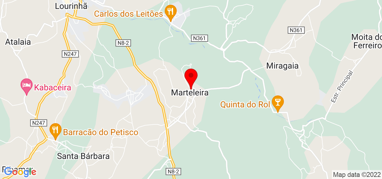 Tatiana Marques - Lisboa - Lourinhã - Mapa