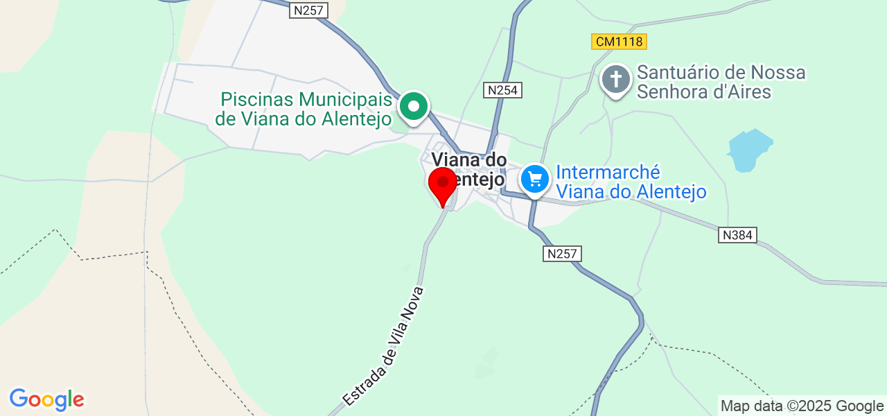 David - Évora - Viana do Alentejo - Carte