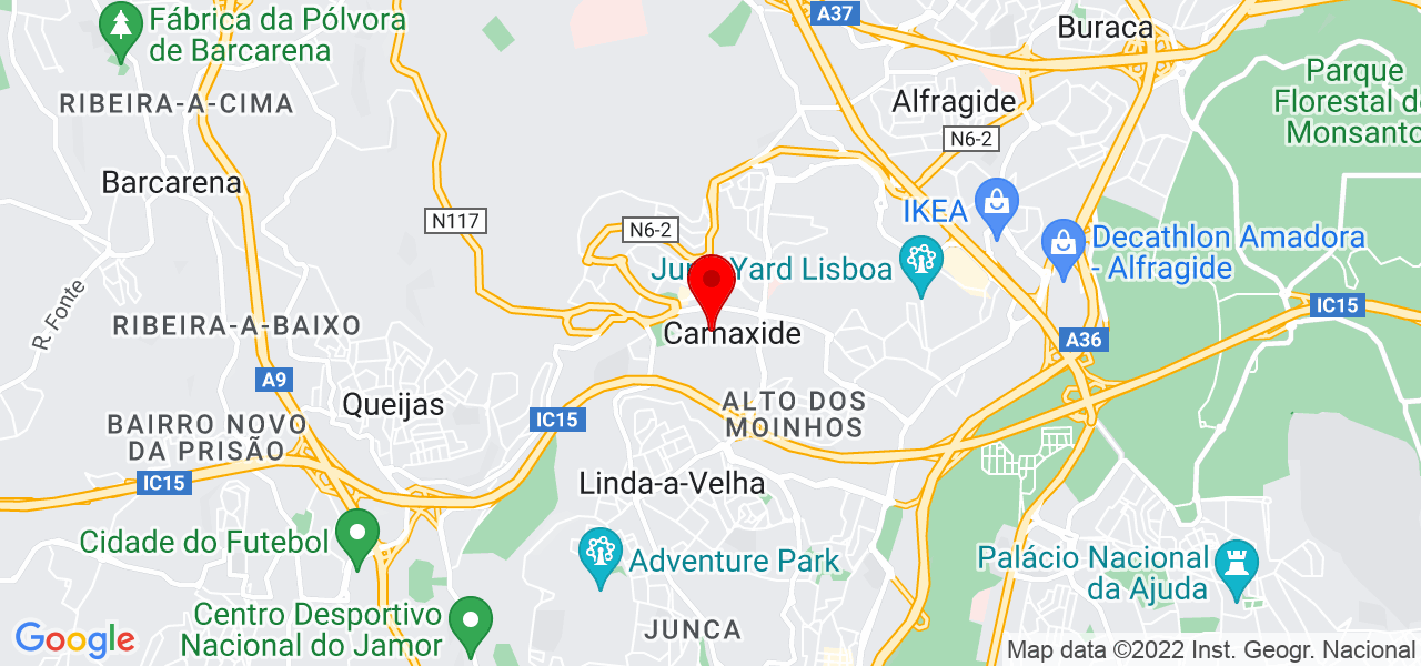 Kapikua Avaliações Imobiliárias - Lisboa - Oeiras - Mapa