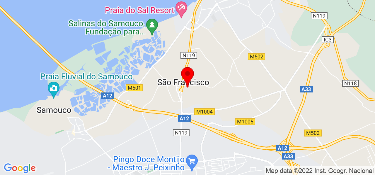 Rui Pereira - Setúbal - Alcochete - Mapa