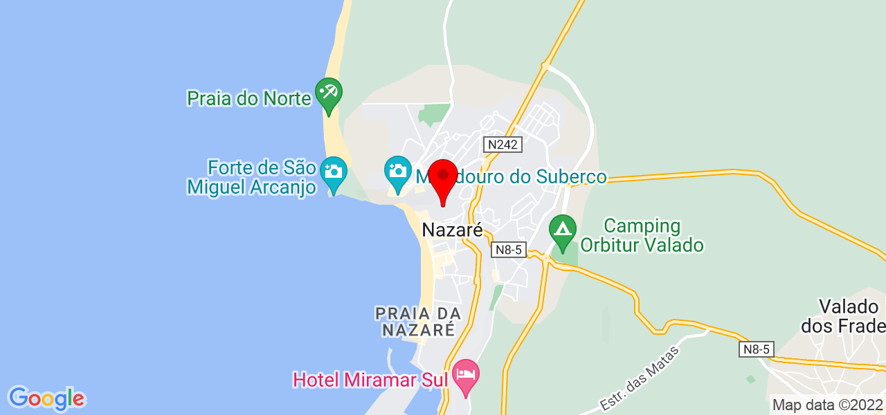 Filipe Ferreira - Leiria - Nazaré - Mapa