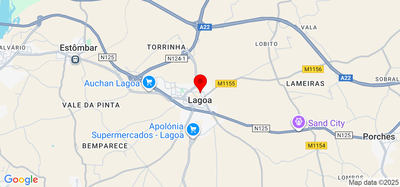 Alison - Faro - Lagoa - Carte