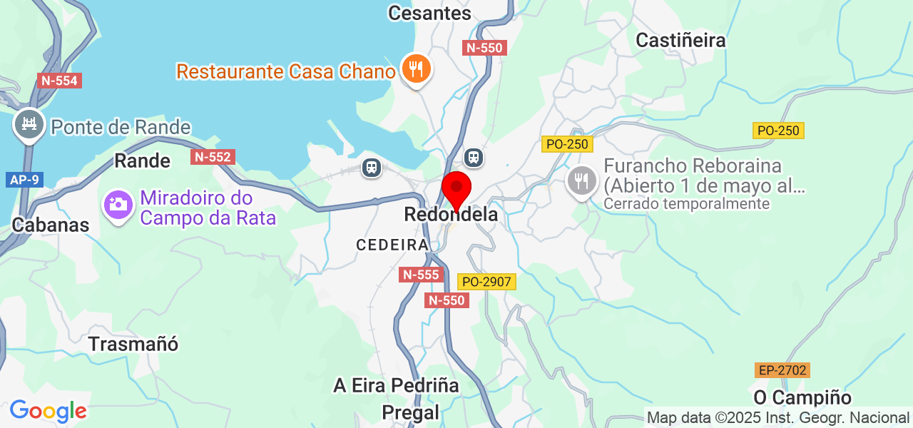 Alexandra - Galicia - Redondela - Mapa