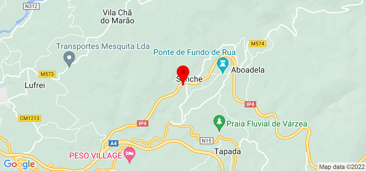 Micael Teixeira - Porto - Amarante - Mapa