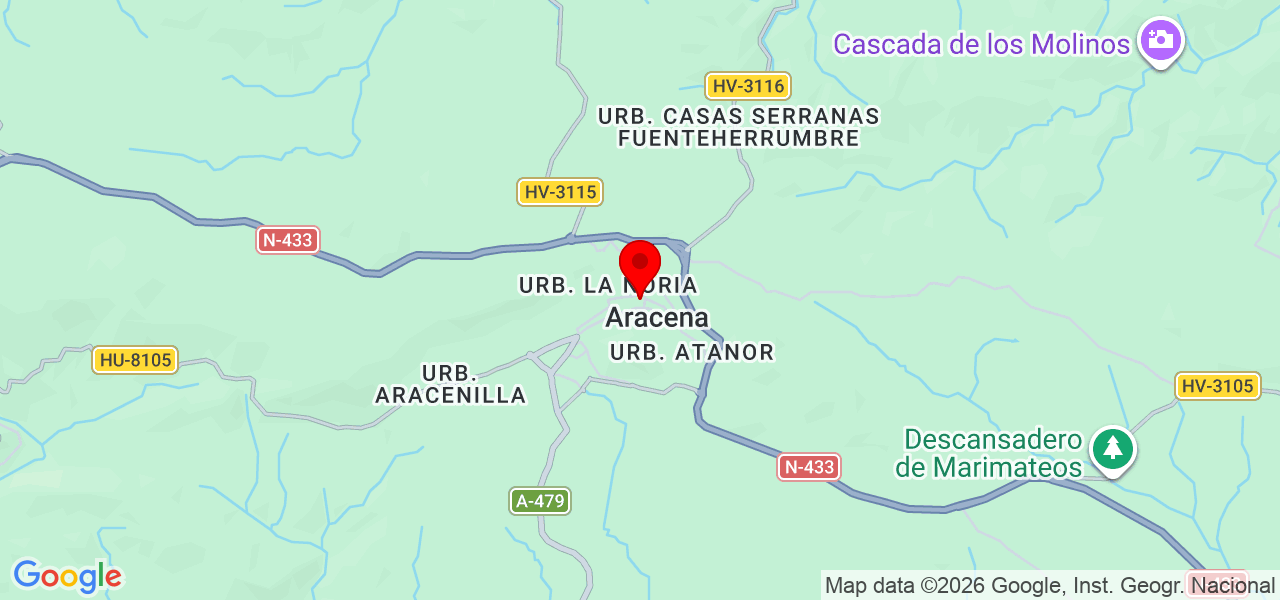 Eduarda Blanco - Andalucía - Aracena - Mapa