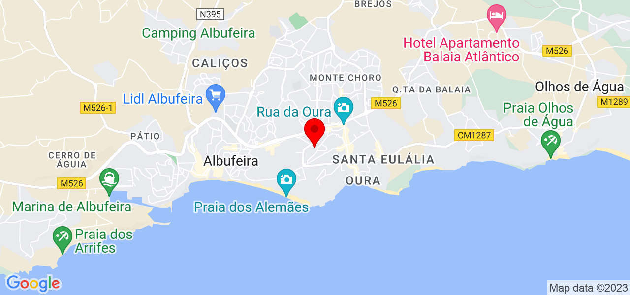 Magic Gardens Algarve - Faro - Albufeira - Mapa
