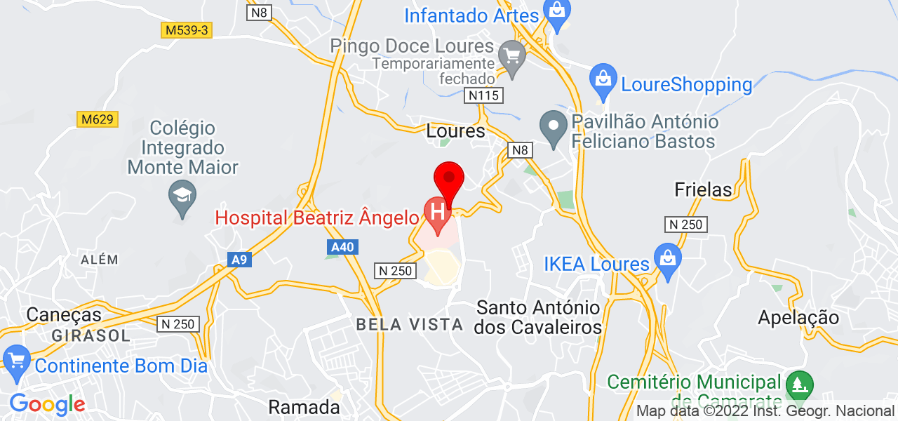 Ana s&oacute; - Lisboa - Loures - Mapa